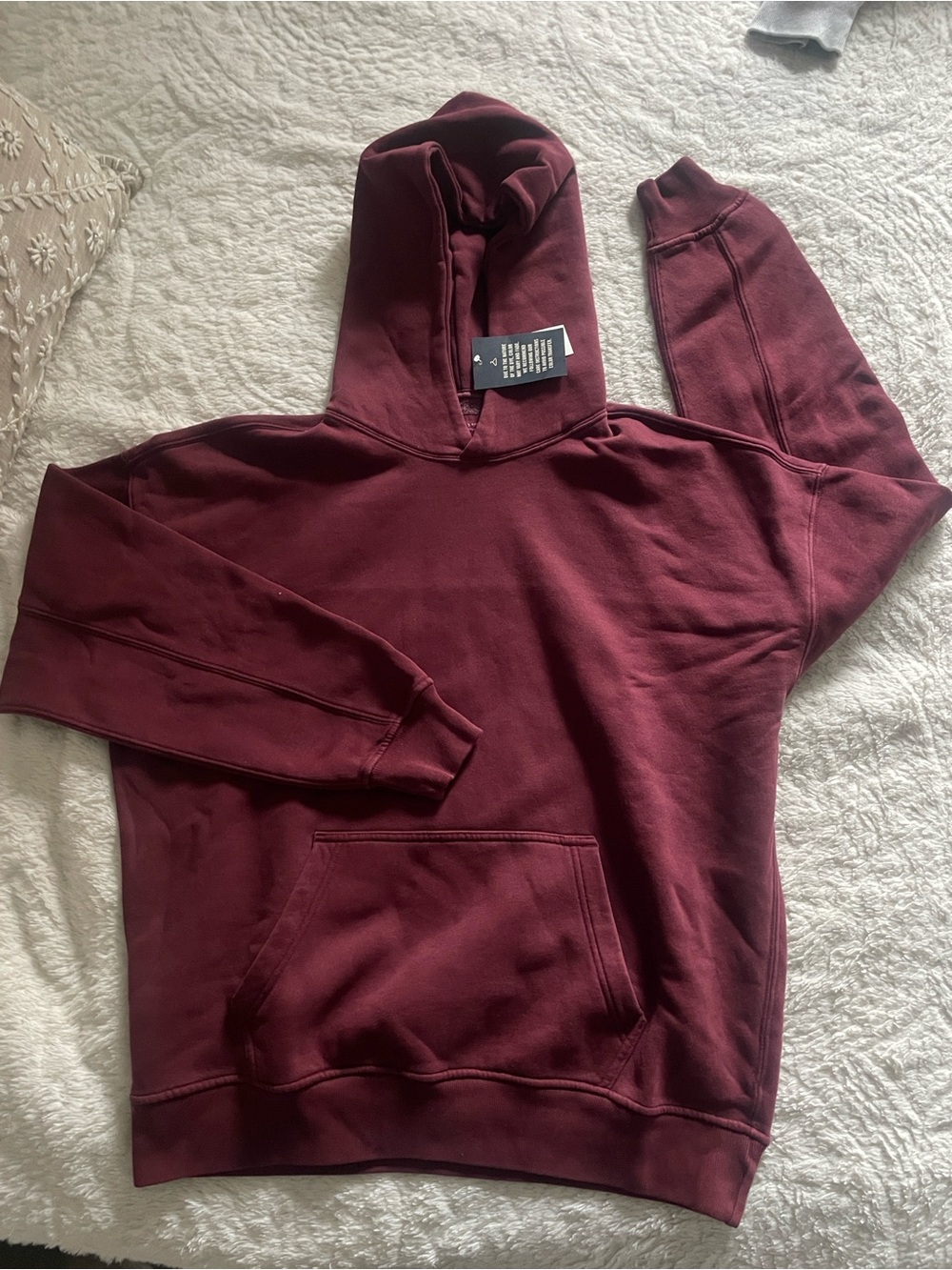 Abercrombie & Fitch Essential Popover Hoodie Burgundy Men’s Small